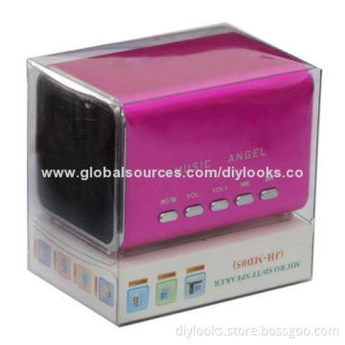 Music Angel Mini USB Speaker Built-in Rechargeable Li-ion Battery, Supports Micro SD/TF Card